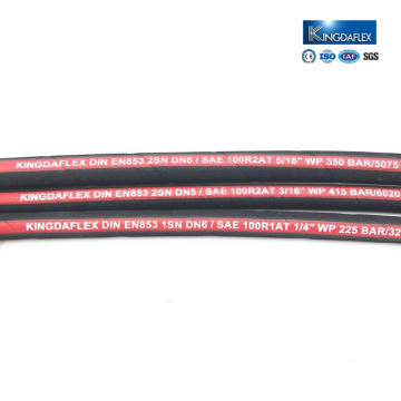 Abrasion Resistant Solid Rubber Hydraulic Hose Measuring for Mining